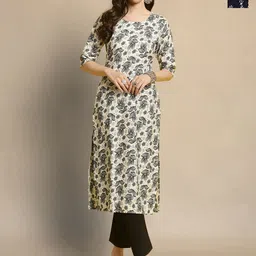 Moda Rapido Women Ethnic Motifs Printed Regular Kurta with Trousers-image-44
