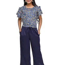 LIME N LEMON Girls Printed Top with Trousers-image-54