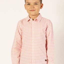 Killer Boys Premium Gingham Checks Opaque Checked Casual Shirt-image-79