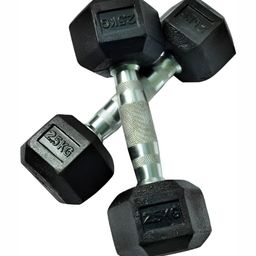 HackerX 2-Pcs Hexagonal Fixed Weight Dumbbells - 2.5 kg Each-10