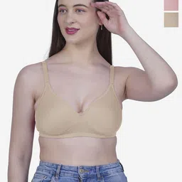 SHYAM SONS FLAIRPack Of 3 Full Coverage Lightly Padded Seamless Bra-image-1