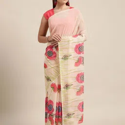 DIVASTRI Floral Printed Saree-image-46