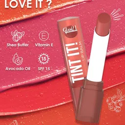 GLAM21 Set Of 2 Tint It Lip Balm With Vitamin-E -3.5 g Each-Watermelon-06, Apricot-04 image 5