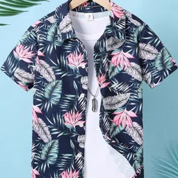 TIOR Boys Standard Floral Printed Casual Shirt-45