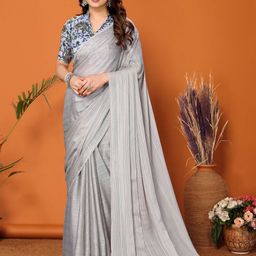 ODETTE Striped Saree-image-81
