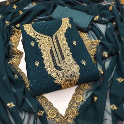 KALINI Embroidered Unstitched Dress Material-image-36