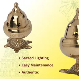 POSHIFY Goblet Diya With Kachua Base Pooja Essentials image 4