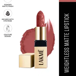 Lakme Rouge Bloom Long Lasting Powder Matte Bullet Lipstick 4g - Nude Nectar 201-27