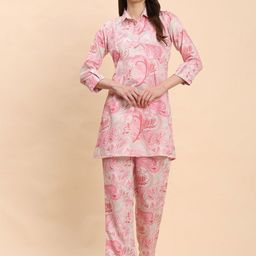 Noia Paisley Printed Three-Quarter Sleeve Tunic With Trouser Co-Ords-picture-43