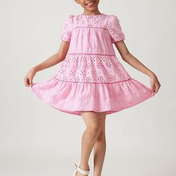 One Friday Puff Sleeve A-Line Dress-image-20