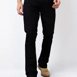 SPYKAR Men Regular Fit Mid Rise Crinkle Cotton Jeans-image-3