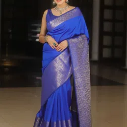 AMRUTKALA SAREES Woven Design Zari Banarasi Saree-image-57