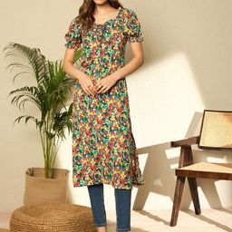 Berrylush Women Floral Printed Kurta-31