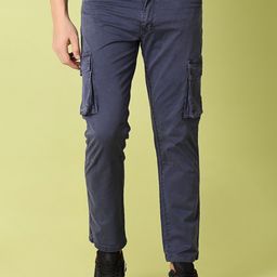 V-Mart Men Regular Fit Cotton Cargos Trousers-image-80