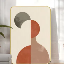 SAF White & Brown Abstract Silhouette Wooden Wall Art-image-75
