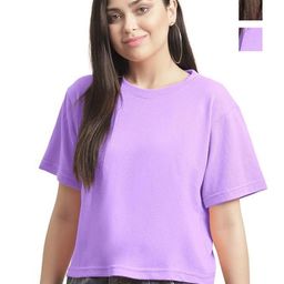 NOTWILD Women Pack Of 2 Solid Round Neck Cotton Relaxed Fit T-shirts-image-62