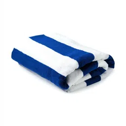 Layers Miami Blue & White Cabana Striped Pure Cotton 550 GSM Beach Towel-image-49