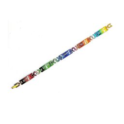 Dynamic Retail Global Men Multi Stainless Steel Link Ethnic Interlock Bracelet-53