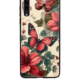 QRIOH Floral Printed Samsung Galaxy A70 Back Case Mobile Accessories-picture-8