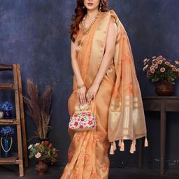 Varanga Woven Design Zari Tissue Banarasi Saree-picture-45