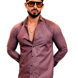 KHUSHI CREATION Men Original Fit Solid Spread Collar Cotton Casual Shirt-picture-31