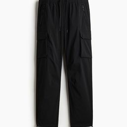 H&M Regular Fit Nylon Cargo Trousers-image-56