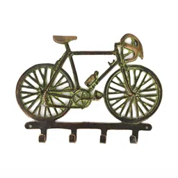 IndianShelf 1 Piece Brass Bicycle Cloth Hangers Key Holder-image-20