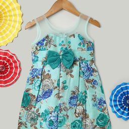 BownBee Floral Print A-Line Midi Dress-image-62