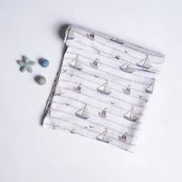 cocoon care Bamboo Cotton Muslin Swaddle for New Born Baby-picture-8