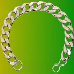 Dynamic Retail Global Men Silver-Plated Stainless Steel Ethnic Link S-Hook Bracelet-image-13