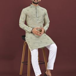 Leipzig Fashion Men Viscose Rayon Kurtas-27