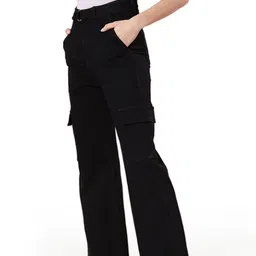 MASTERLY WEFT Women Super Relaxed Fit High-Rise Stretchable Jeans-image-3