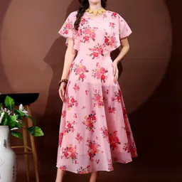 Fashion2wear Women Georgette Fit & Flare Dress-picture-48