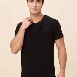 Being Human Men Solid V-Neck Slim Fit T-shirt-picture-37
