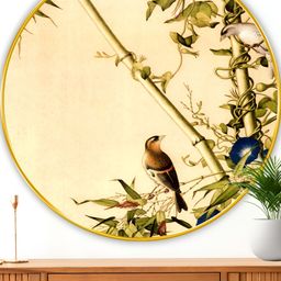 Myntra Elegant Homes Beige And Green Birds And Animals Printed Wood Wall Art-image-60