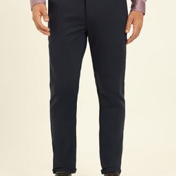 JADE BLUE Men Slim Fit Mid-Rise Formal Trousers-picture-31