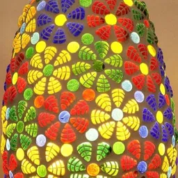 Somil Premium Designer Glass Wall / Night Lamp Elegant & Stylish Dcor Accent for Modern Interiors, color- Multicolour Size- 18.5 X 28 X 26 CM-image-59