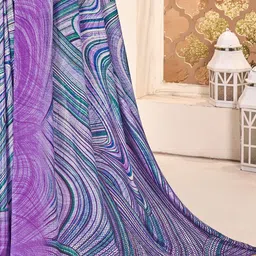 KALINI Geometric printed saree with printed border image 3