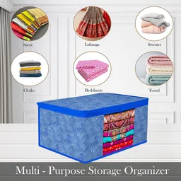 Kuber Industries Blue Set of 4 Regular Multi-Utility Organisers image 2