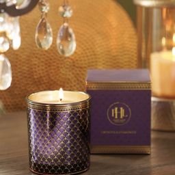 Pure Home and Living Purple & White Lavender & Chamomile Scented Glass Jar Candle-6