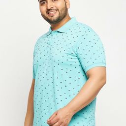 AUXAMIS Men Printed Polo Collar Pockets T-shirt-image-56