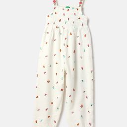 United Colors of Benetton Girls Pure Cotton Basic Jumpsuit-image-99