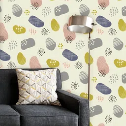 ArtzFolio Printed UV-Resistant Anti-Bacterial Abstract PatternPeel & Stick Wallpaper-image-65