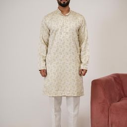 Aadi Shuddh Men Gold Kurtas-image-111