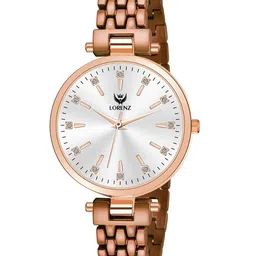LORENZ Women Brass Dial & Stainless Steel Straps Analogue Watch AS-125A-image-40