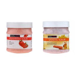 FEELHIGH Set of Strawberry & Sandal Face Scrub - 500 ml Each-97