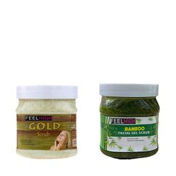 FEELHIGH Set of Neem & Bamboo Face Scrubs - 500 ml Each-32
