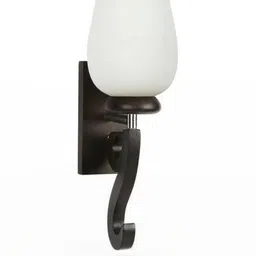 Somil Premium Designer Glass Wall / Night Lamp Elegant & Stylish Dcor Accent for Modern Interiors, Color- White, Size:- 17 X 22 X 29.5 CM-image-87