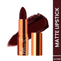 MILA BEAUTE Bold & Matte Lipstick With Jojoba Oil - 4.2 g - Truffle 24-15