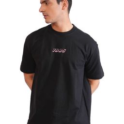 URBAN FLAUNT Men Typography Printed Round Neck Cotton Oversized T-shirt-picture-44